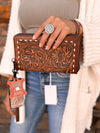 Savanna Tooled Leather Wallet